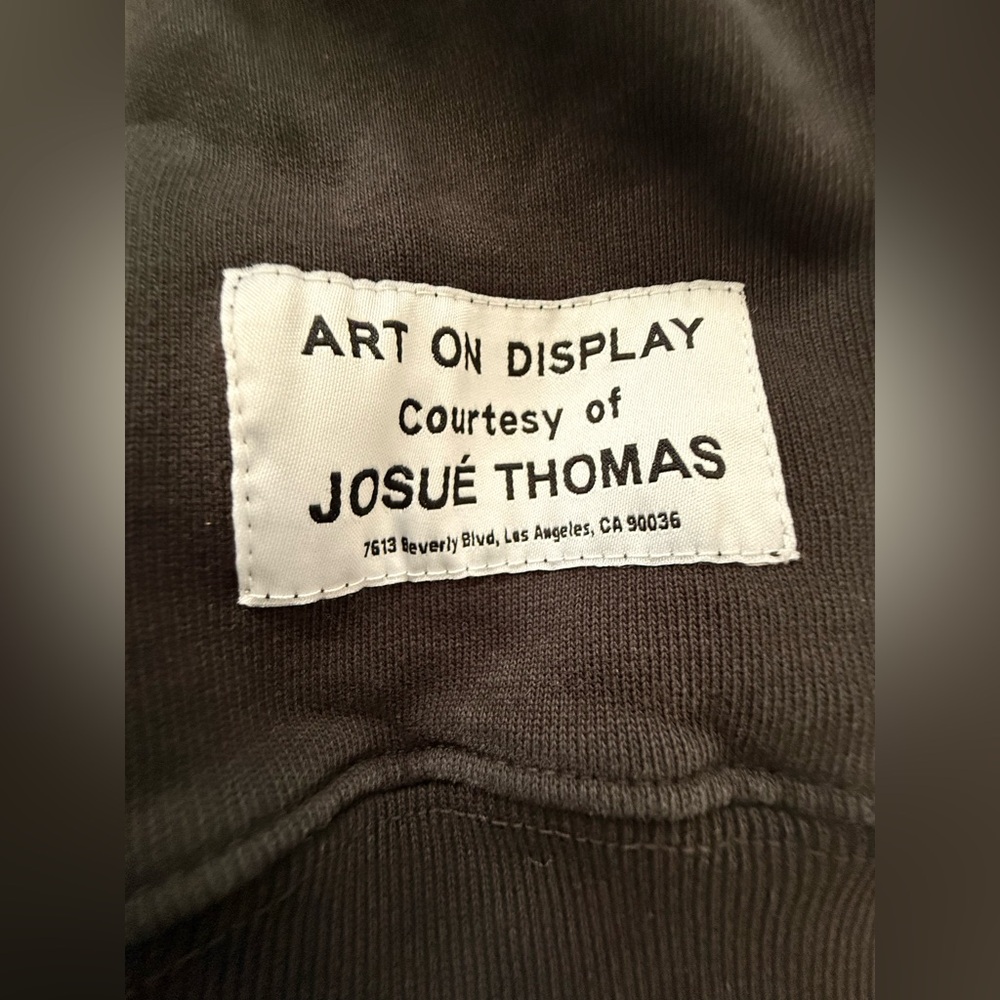 Gallery Dept Charcoal Hoodie with Yellow Print - Picture 4 of 6